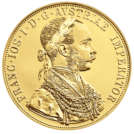 4-fach Dukaten Goldmünze