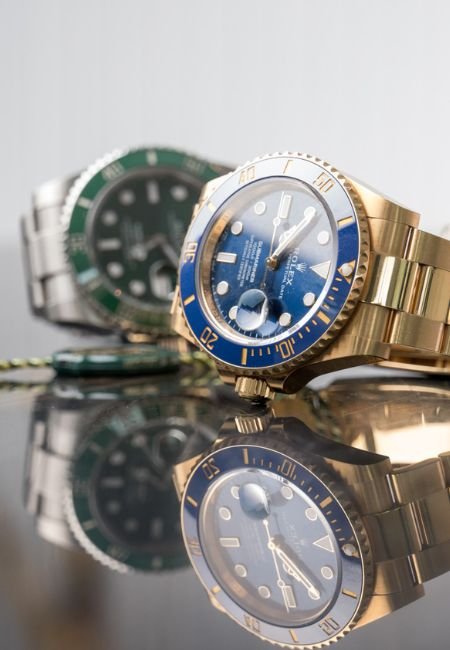 Rolex Submariner Date 126618LB aus Gelbgold mit blauem Zifferblatt und blauer Lünette
